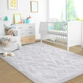 thumbnail image 3 of SANMADROLA Fluffy Shag Black Area Rug, 6.5 x 8.2in, Non-Slip, Eco-Friendly, 3 of 6