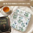 thumbnail image 6 of TSOVTHRID Eucalyptus Leaf Print Quilted Bible Carrying Case for Women Men, Bible Cover with Multi Pockets, Portable Bibles Protective Cover with Handle, White, 6 of 7