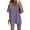 Purple, variant on Women 2 Piece Outfits Short Sleeve Top T-Shirt Biker Short Pants Casual Tracksuit Two-Piece Sports Workout Set S-3XL