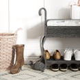 thumbnail image 3 of LHYY Shoe Rack Bench for Entryway,Industrial Bench,Rustic Shoe Rack for Small Spaces,Upholstered Entryway Bench,Multipurpose Entryway, 3 of 8