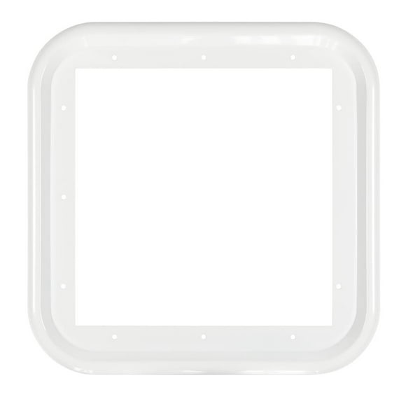 Lippert Components Water Heater Access Door Frame 2GWHDTR-W Girard; For Suburban Water Heater Part Number 2GWHD; White; With Trim Ring