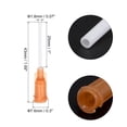thumbnail image 2 of 20uds 15G Dispensadoras Agujas, 1" PTFE Pegamento Aguja Romo Tubo Puntas con PP Flexible Aguja para Líquido Pegamento Pistola, Ámbar, 2 of 7