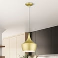thumbnail image 5 of 41186-33-Livex Lighting-Waldorf - 1 Light Pendant In Industrial Style-18 Inches Tall and 9.5 Inches Wide-Soft Gold/Polished Brass Finish, 5 of 13