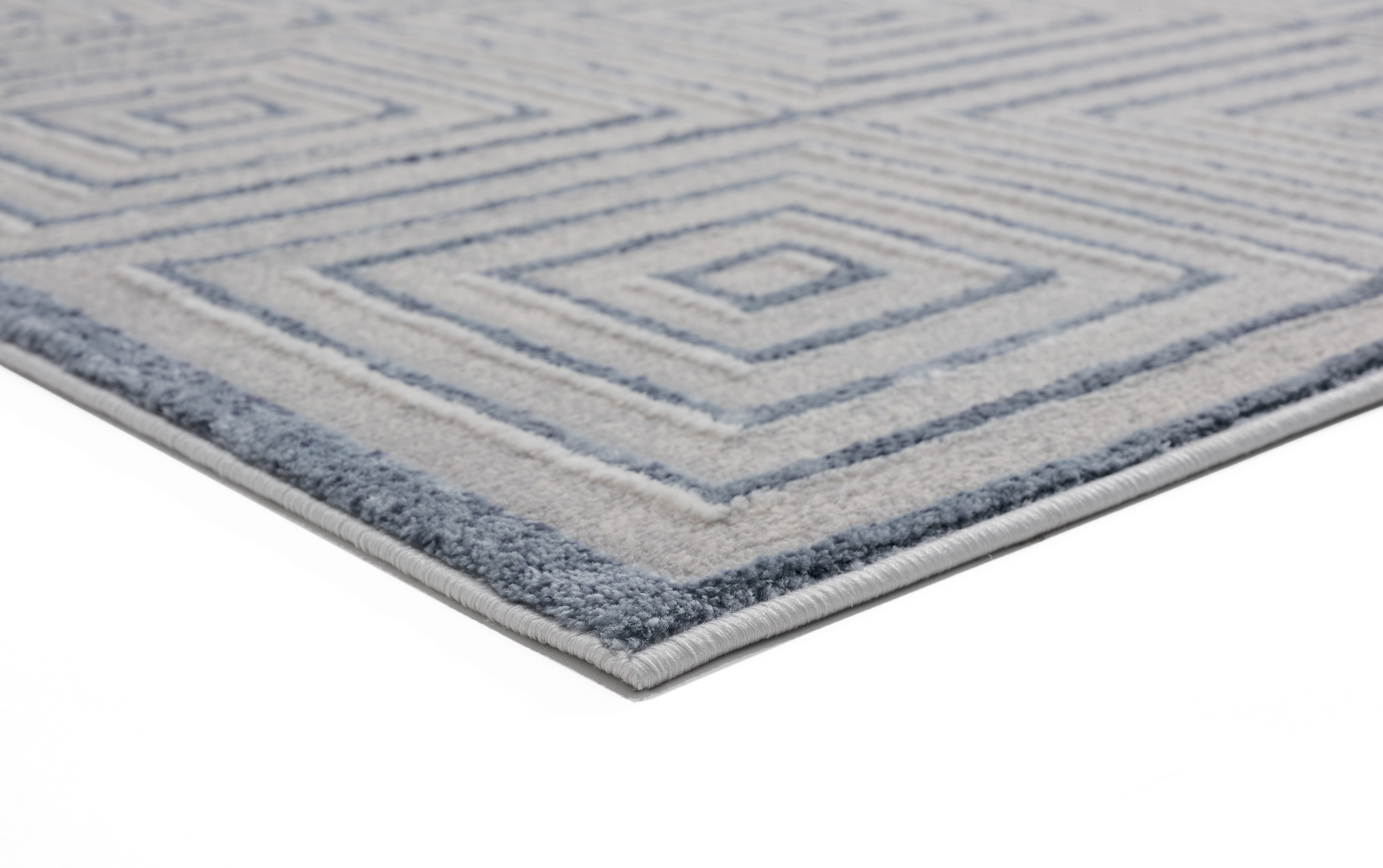 United Weavers Rasbora Piraya Contemporary Geometric Accent Rug, Blue/Grey, 1'11" x 3'