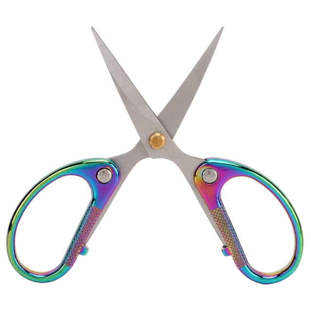 Embroidery Scissors, Classic Design Ergonomic Handle Craft Scissors Stainless Steel For Crafts For DIY For Sewing Colorful