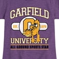 thumbnail image 3 of Garfield - University Sports Star - Toddler & Youth Girls Short Sleeve Graphic T-Shirt, 3 of 5