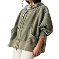 thumbnail image 1 of Veste d'Automne pour Adolescente à Manches Longues de Couleur Unie, 1 of 5