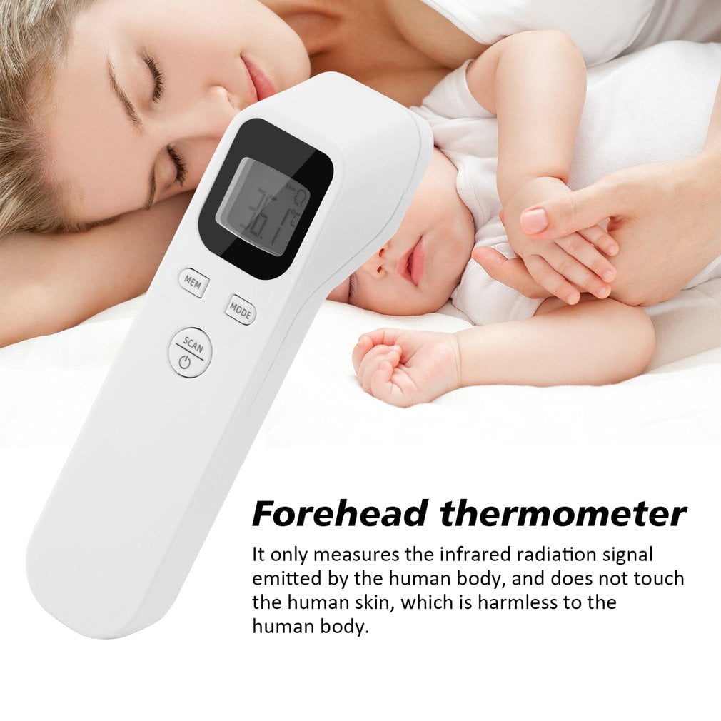 Digital Forehead Thermometer for Baby Kids and Adults with Fever Alarm Accurate Instant Readings Non-Contact Infrared Thermometer Immediately LCD Display 