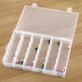 thumbnail image 3 of Large 36 removable transparent plastic storage box fishing tackle storage box, 3 of 5