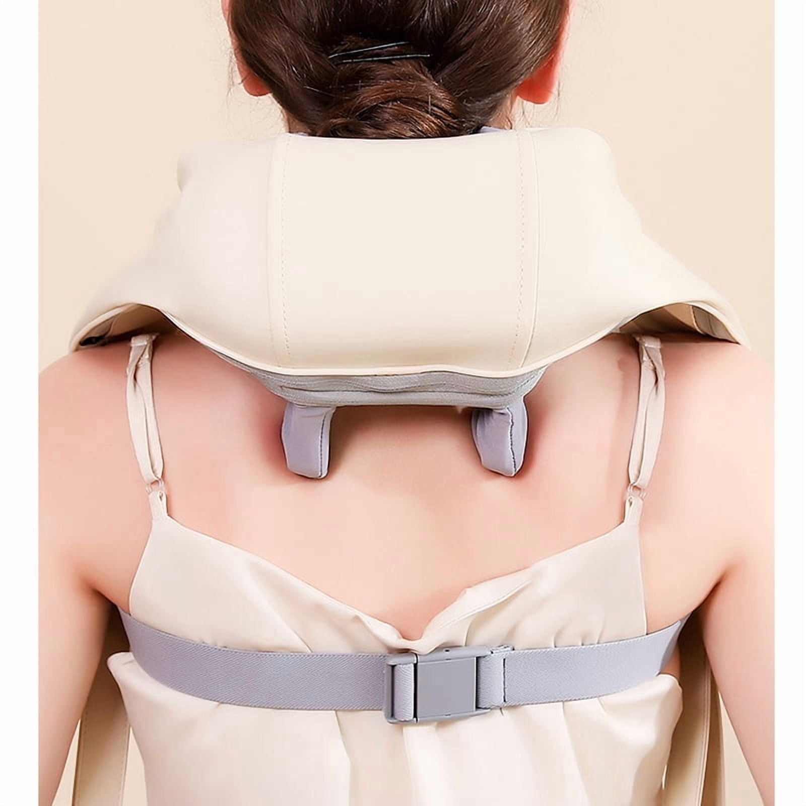Shiatsu Neck And Shoulder Massager with LED Red Light Kneading Spine Back Muscle Relaxer for Home Use  Shoulder Massage Shawl