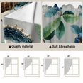 thumbnail image 5 of Swag Valance Curtains for Windows, Blueberry Spring Leaves Light Filtering Kitchen Curtains with Rod Pocket, Grey Botanical Branches Window Treatment Valances for Living Room, 36x63 - 2 PCS, 5 of 9