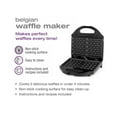 thumbnail image 2 of Salton Belgian Waffle Maker - 2 Waffles, Black, WM1075BK, 2 of 6