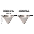 thumbnail image 5 of Hand Dripping Coffee Maker Stainless Steel Filter Cup Professional Pouring Over Coffee Cup Suitable for Office or Travel, 5 of 7
