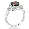thumbnail image 2 of Jay Heart Designs 925 Sterling Silver Genuine Garnet and Created White Sapphire Ring, 2 of 2