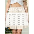 thumbnail image 4 of JWD Women's Short Skirt Summer Pleated Elastic Short Skirt Drawstring Mini Skirts Ivory white L, 4 of 10