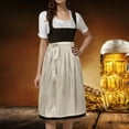 thumbnail image 2 of German Oktoberfest Classic Solid Half Apron With Ties for Women's Party Dress in Bavarian Style, 2 of 2