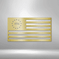thumbnail image 3 of American Flag Sign 1776 Flag Steel Sign Laser Cut Powder Coated Home & Office Metal Wall Decor Multiple Sizes & Colors, 3 of 5