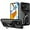 Black, variant on for Xiaomi Poco C40 Case Sliding Window Case with Card Holders, Cover with Slide Camera Protection Built-in Magnetic Kickstand Case for Xiaomi Poco C40 LJK Gray