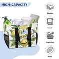 thumbnail image 5 of Hello Summer Lemons Reusable Grocery Bags with Handle Side Pocket Waterproof Shopping Portable Tote, 5 of 8