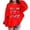 F55-Red, variant on Girls Hoodies Bow Graphic Long Sleeve Hooded Sweatshirt Kids Cute Pullover Tops Tween Girl Back To School Preppy Clothes 13-14 Years