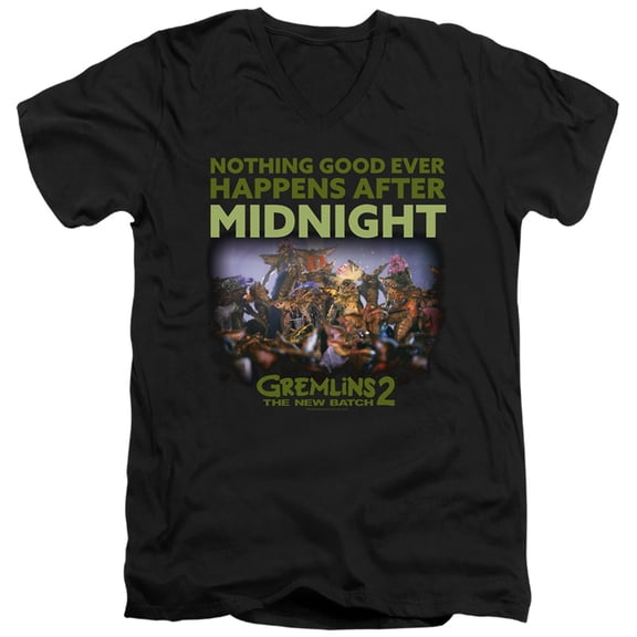Gremlins 2 - After Midnight - Slim Fit V Neck Shirt - Large