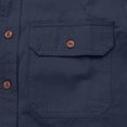 thumbnail image 6 of Bxsruta Mens Long Sleeve Shirts Casual Button Down Utility Shirts with Pockets, 6 of 6