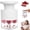 White, variant on Cherry Pitter Multiple, Quick Release Multi Cherries Stoner Pitter 7-in-1, Push Button Cherry Core Pitter Tool with Splatter Protector, Pit Seed Remover for Making Jam Cherry Dishes