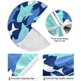 thumbnail image 2 of FMSHPON Cute Sharks Xmas Christmas Tree Skirt Stand Mat for Holiday Party Decoration Indoor Outdoor 36 inches, 2 of 6