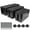 Black, variant on Cable Management Box Set Organizer 3 Size to Hide Wires Power Strips Electrical Cord from TVs Computers - White