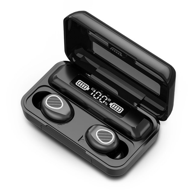 Injueey Auriculares Auriculares Control táctil Auriculares inalámbricos Reducción de ruido Auriculares internos F9 Auriculares compatibles con Cables de audio/vídeo