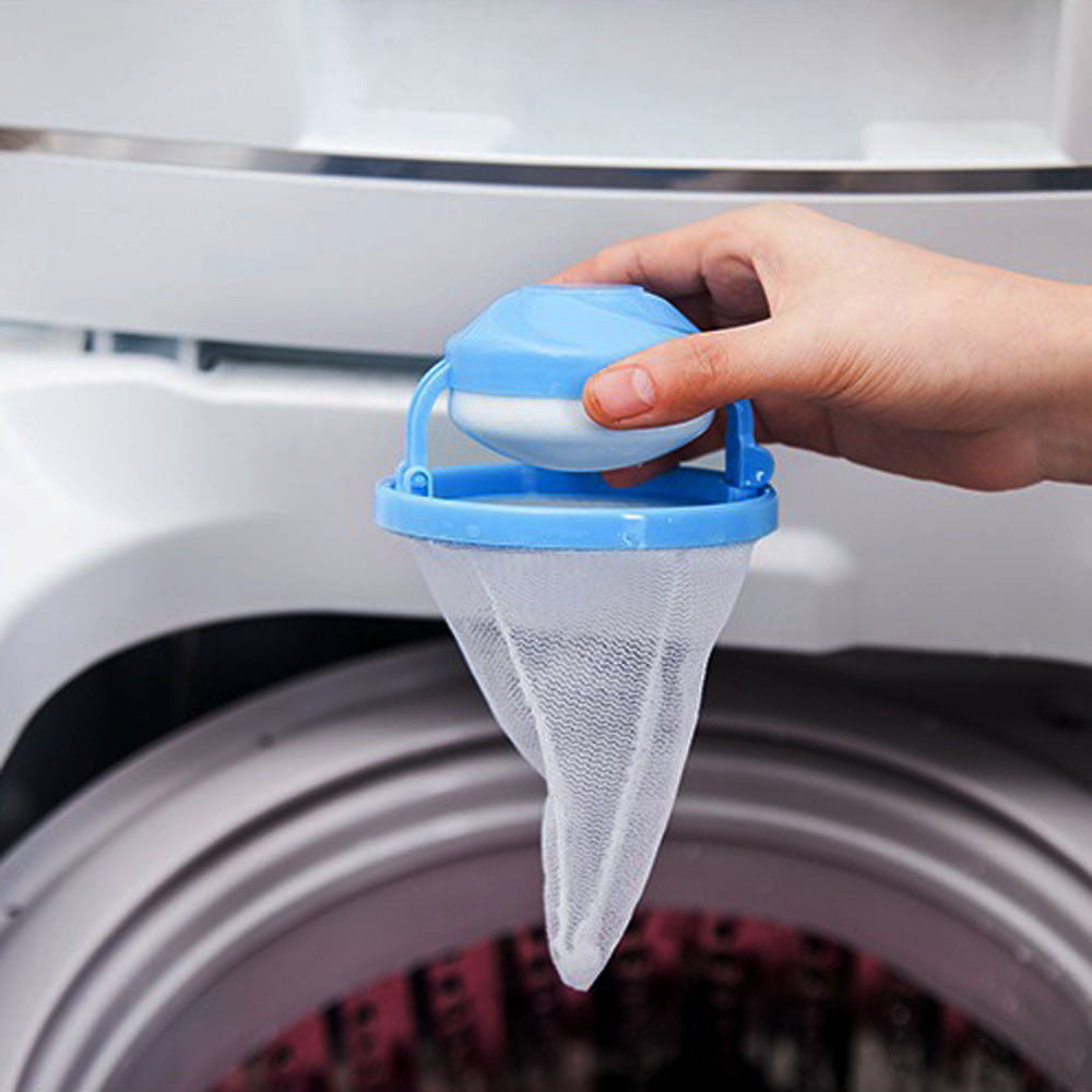 Washing Machine Laundry Bag Home Floating Lint Hair Catcher Mesh Pouches Filter
