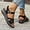 black, variant on Sandals Women Comfortable Sandals Summer Open Toe Comfortable Sandal Walking Vacation Beach Dressy Trendy Shoes Wide Shoes with foot arch pad