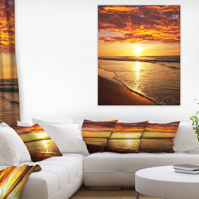 Vagues Vibrantes Jaune Soleil et Calme