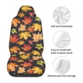 thumbnail image 5 of Pofeuu Colorful Maple Leaves Print Automotive Car Seat Covers Flat Cloth Full Set Seat Covers,Car Seat Covers front seats for Cars Trucks and SUVs(Two packs), 5 of 7