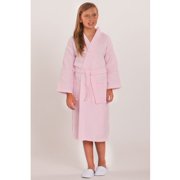 Angle View: Kids Waffle Kimono Robe - Pink - Kids (Age 7-10) - Large