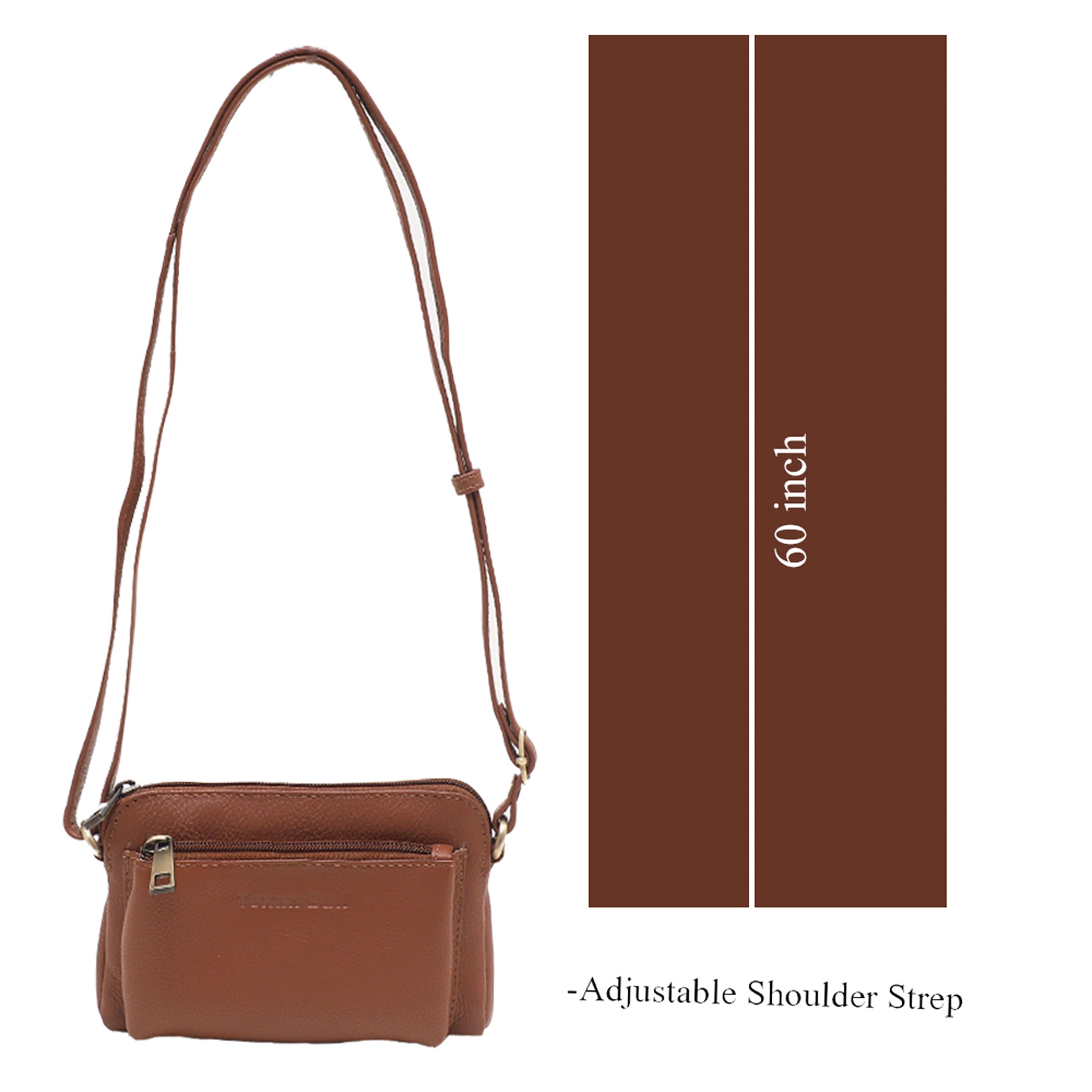 Leather Crossbody Bags For Women-Shoulder Strap Women Purses Travel Handbags