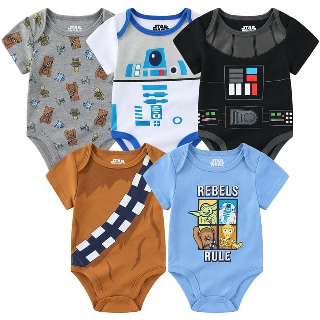 Set de Bodies STAR WARS Grogu para Bebés Niños 5 Piezas