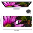 thumbnail image 2 of nygtbtfer Flower Mouse Pad with Non Slip Rubber Base, Mousepad with Stitched Edge, Waterproof Cute Mouse Pad for Computer Home Office Working 31.5x11.8 in, 2 of 6