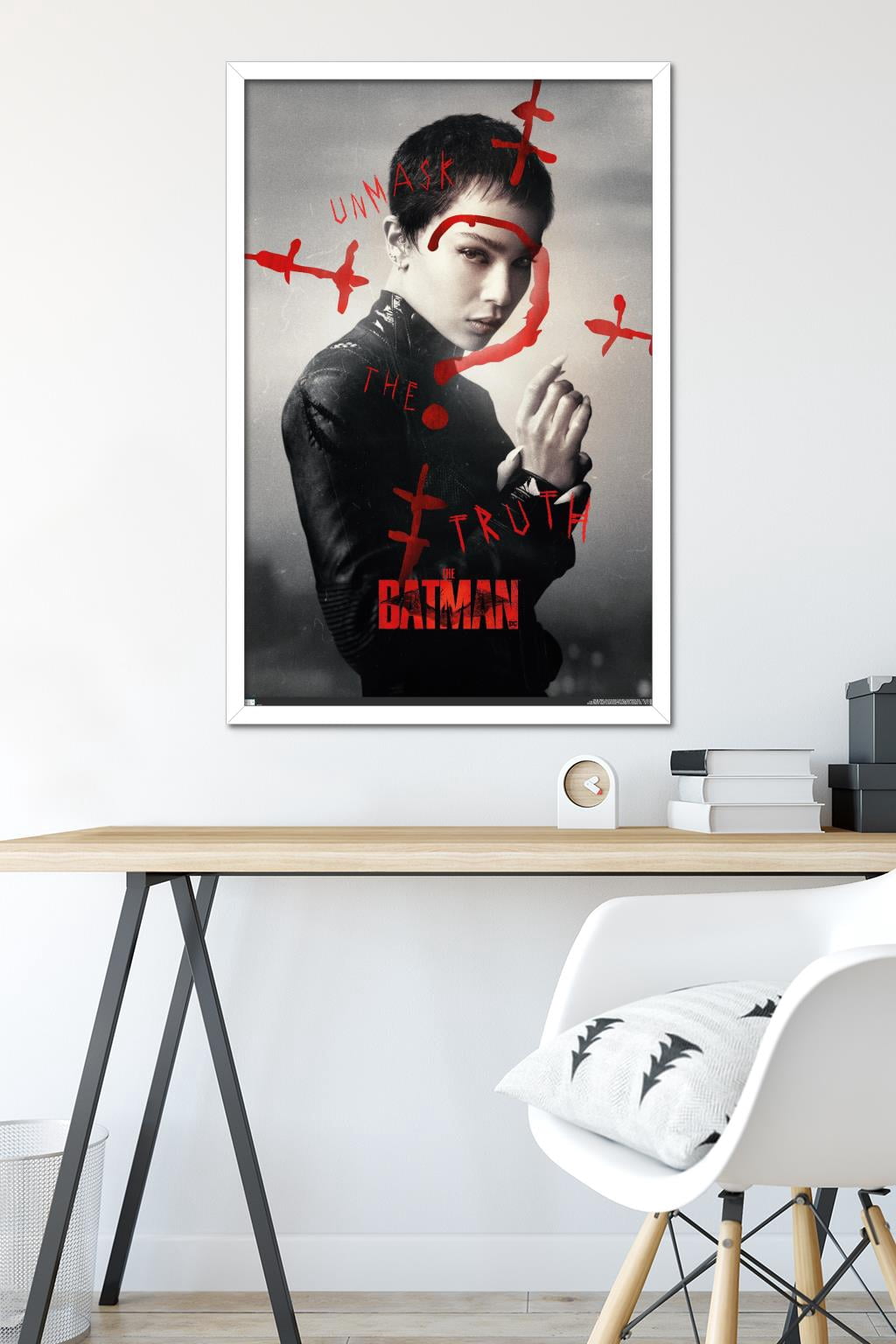 DC Comics Movie The Batman - Selina Kyle A.K.A. Catwoman One Sheet Wall Poster, 22.375" x 34" Framed