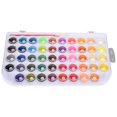 thumbnail image 4 of Washable Watercolor Paint Palette Set, Watercolor Paint Set Dissolve Quickly Easy To Blend Colors Easy Storage Portable  For Kids Adults Beginners 48 Colors 0048, 4 of 8