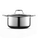 thumbnail image 3 of Antiadherente híbrido Stockpot HexClad de 8 litros con tapa de vidrio de inducción, 3 of 6