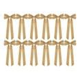 thumbnail image 1 of 12 lazos de terciopelo para decoraciones navideñas, adornos para árboles, bodas, uso al aire libre, caqui, 1 of 9