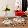 thumbnail image 7 of SKYSONIC Unicorns Flamingo Cats Pot Holders Trivets, 2 Pcs Heat Resistant Trivets,Cute Animals Summer Cotton Thread Weave Mats for Hot Pads Pans Pot Bowl Teapot for Kitchen Decor, 7 of 7