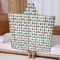 thumbnail image 5 of Colorful Skull Pattern Hooded Bath Towel，60"x35" for Ages 3 To 12 Kids, Quick Dry Lightweight Soft Microfiber Hood Beach Towel Cover Up for Kids, 5 of 7