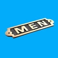 thumbnail image 3 of Name Sign Board "MEN" Sign Polished Brass Plaque Sign Plate Renovators Supply, 3 of 9