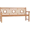 thumbnail image 4 of Teak Wood Triple-O Outdoor Patio & Garden Bench, 6 Foot, 4 of 5