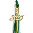 thumbnail image 2 of Endea Graduation Green/Gold/White Mixed Color Graduation Tassel with Gold Date Drop, 2 of 11