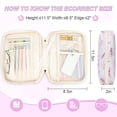 thumbnail image 2 of DAKIMOE Bible Cover Case for Women Bible Bag with Durable Handle Quilted Carrying Book Case Church Bag Bible Study Supplies Accessories Gift for Mother Lady Women, Lavender, 2 of 7