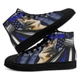 thumbnail image 4 of German Shepherd Police Dog Back The Blue High Top Canvas Shoes Sneakers Black Size 12, 4 of 7
