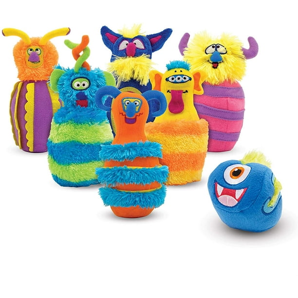 Set de 6 Bolos de Monstruo Melissa & Doug con 1 Bola Infantil Melissa & Doug MD-1245453